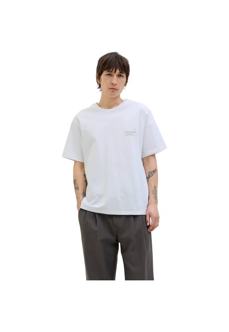 Jack  Jones Tricou JACK &JONES Hydra Photo 45860 - Alb