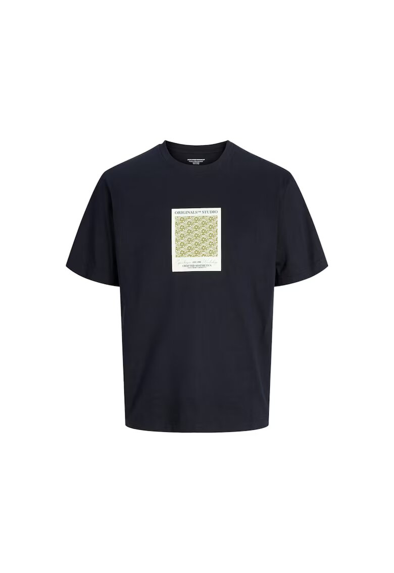 Jack & Jones Tricou JACK &JONES Islington AOP 40205 - Negru