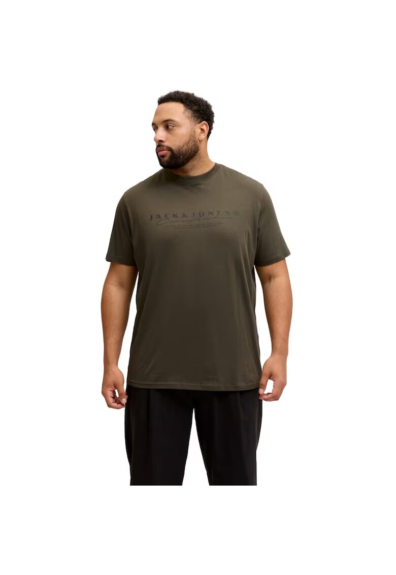 Jack & Jones Tricou JACK &JONES Point Branding PLS 52334 - Maro inchis