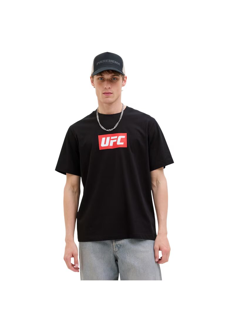 Jack  Jones Tricou JACK &JONES UFC CN 48884 - Negru