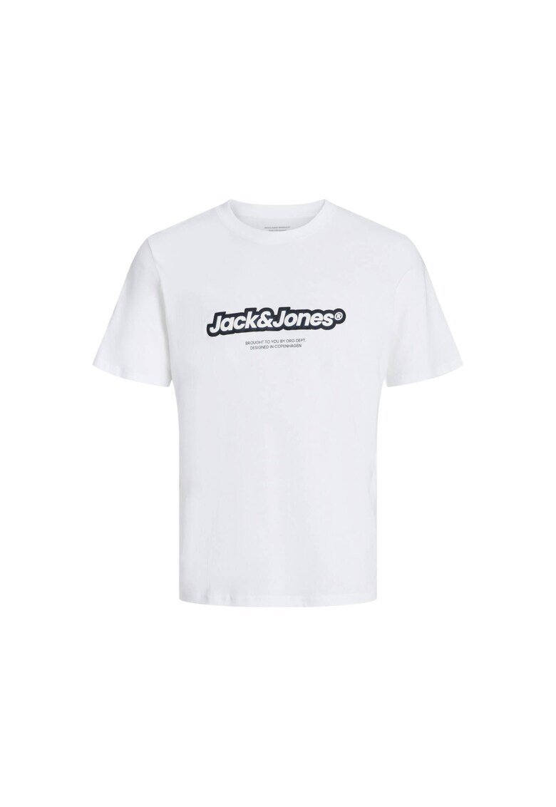 Jack  Jones Tricou JACK &JONES Vesterbro Newton Brand 39308 - Alb