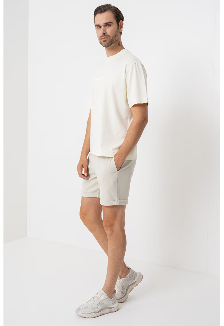 Jack  Jones Tricou lejer cu imprimeu text - Galben pal