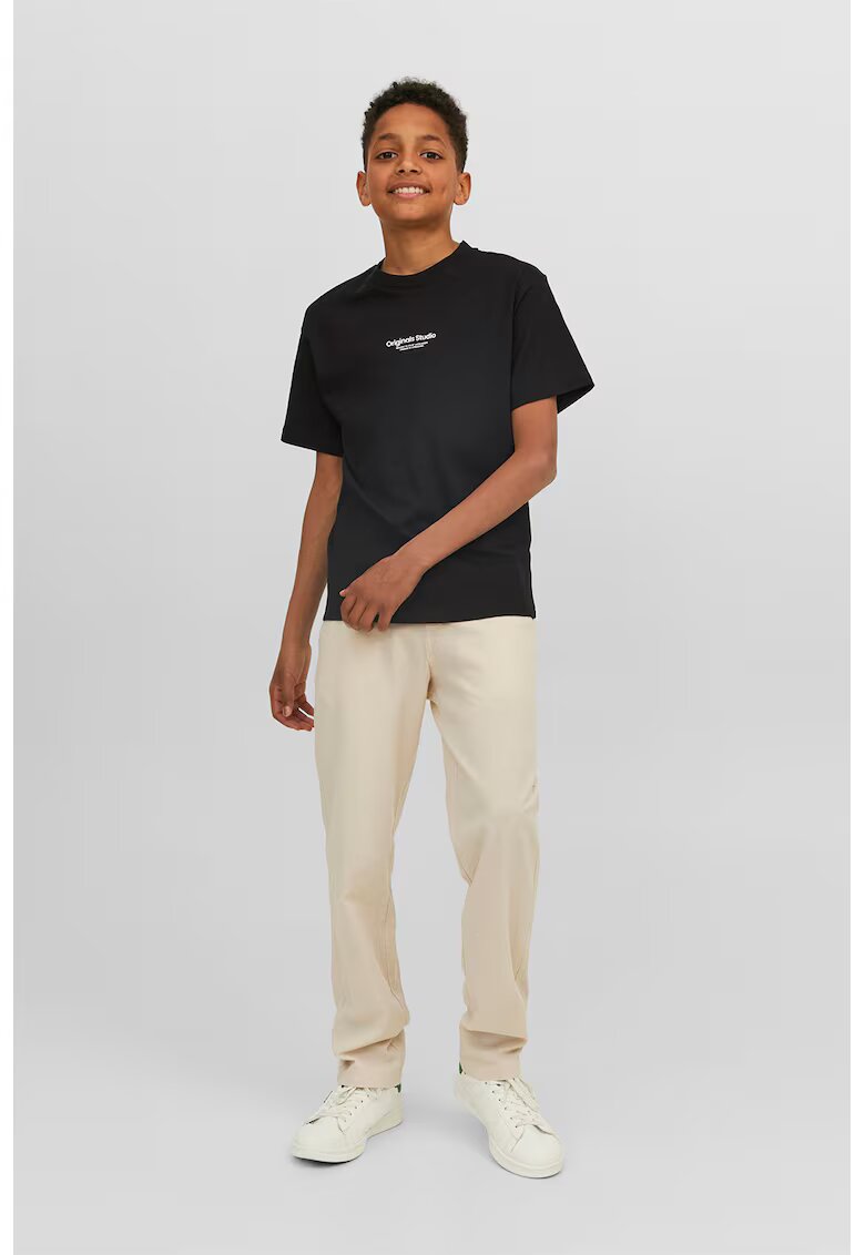 Jack  Jones Tricou lejer cu text - Negru