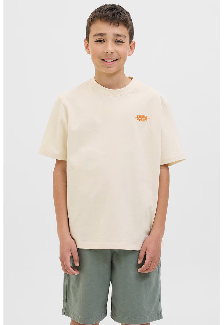 Jack & Jones Tricou lejer din amestec de bumbac organic - Crem