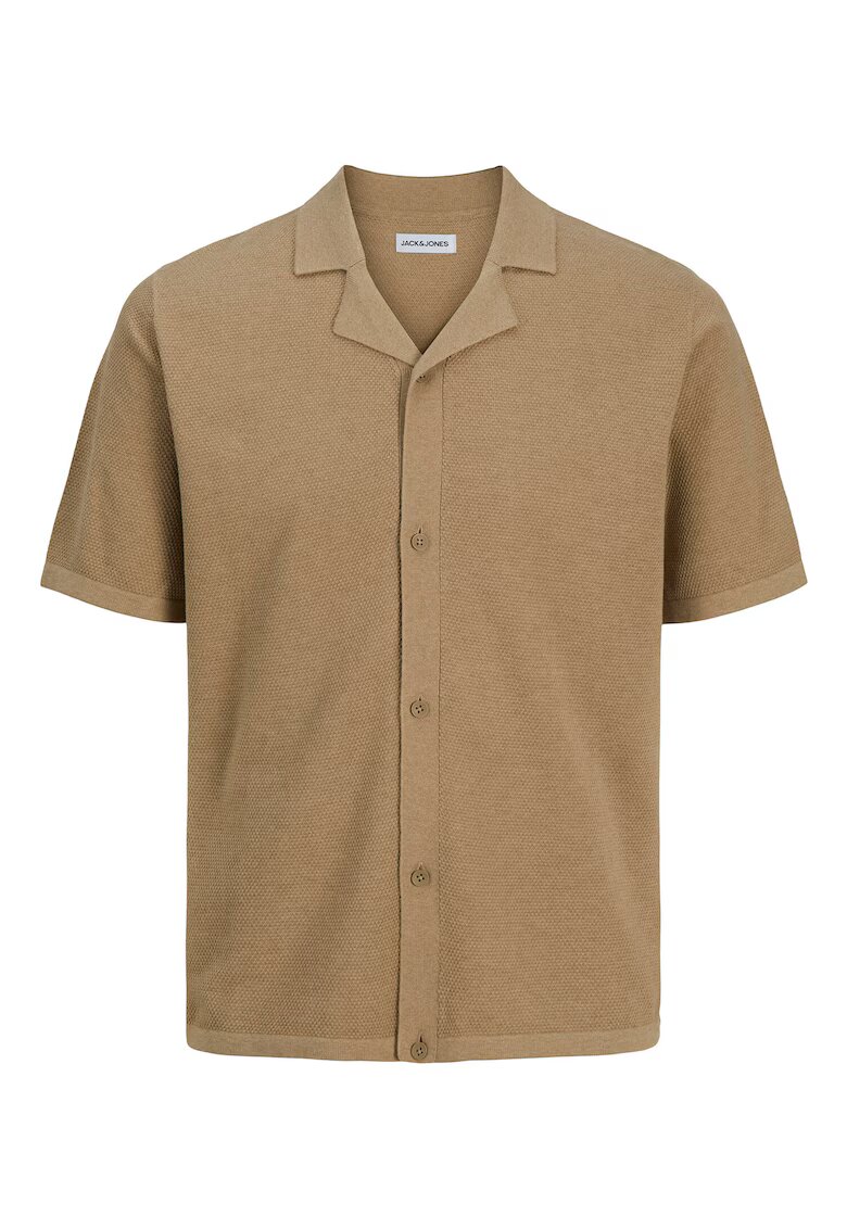 Jack  Jones Tricou Polo barbati Jack Jones - 12268226 - Bumbac/Poliester reciclat - Bej - Bej