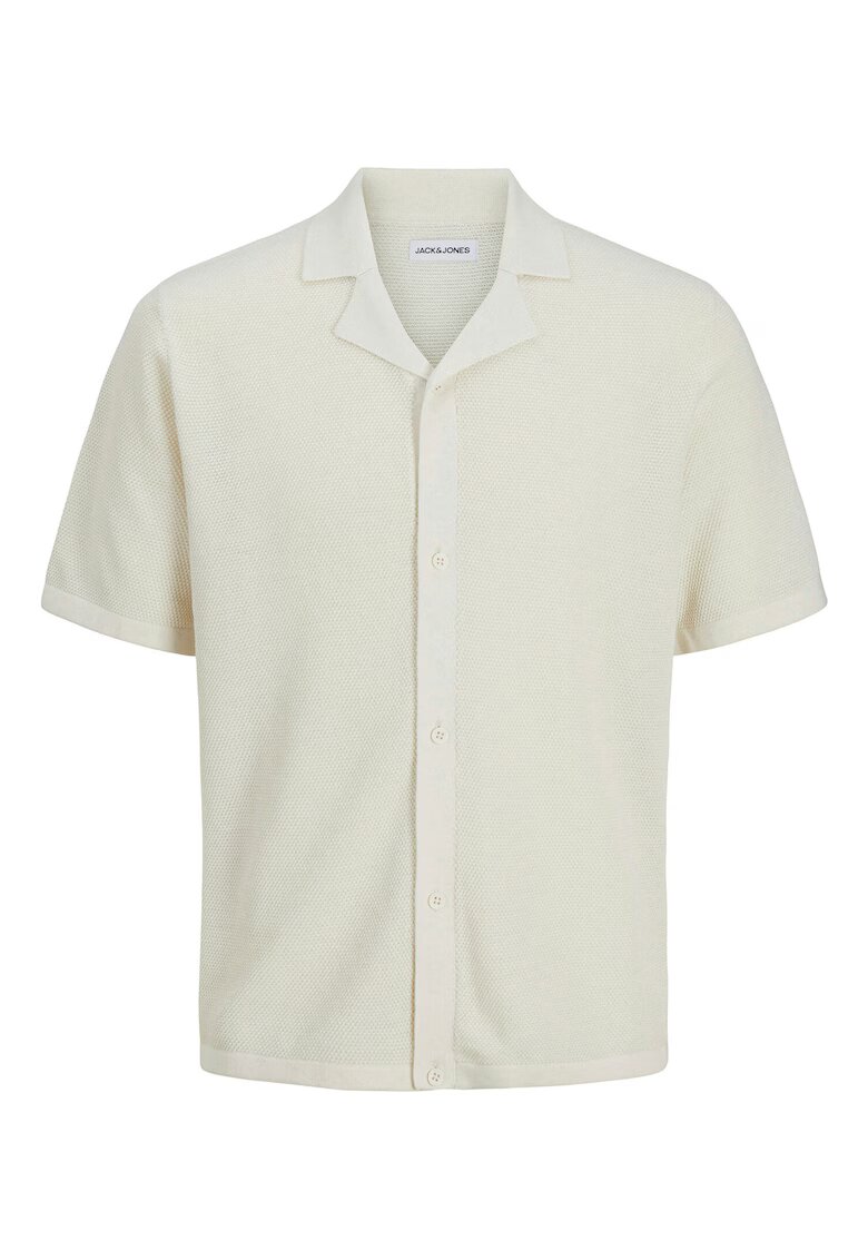 Jack  Jones Tricou Polo barbati Jack Jones - 12268226 - Bumbac/Poliester reciclat - Ecru - Ecru