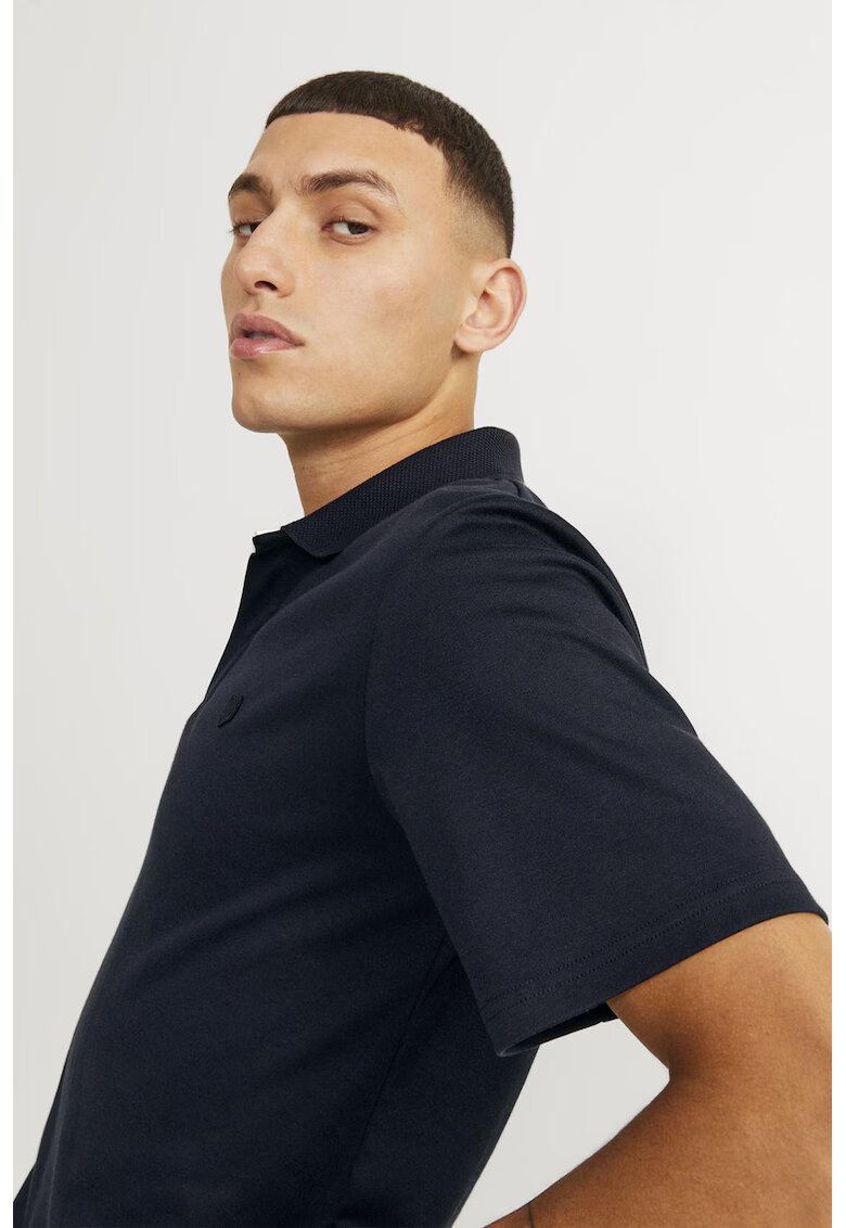 Jack  Jones Tricou polo din amestec de bumbac organic - Albastru ultramarin