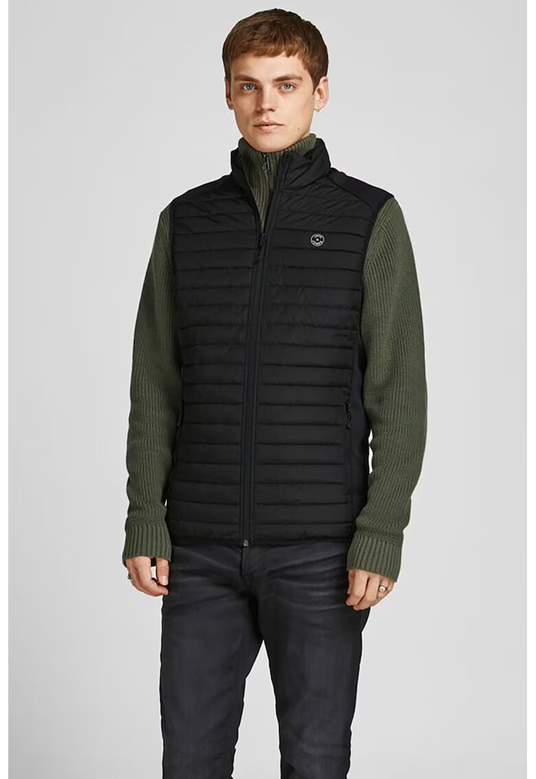 Jack  Jones Vesta matlasata cu fermoar - Negru