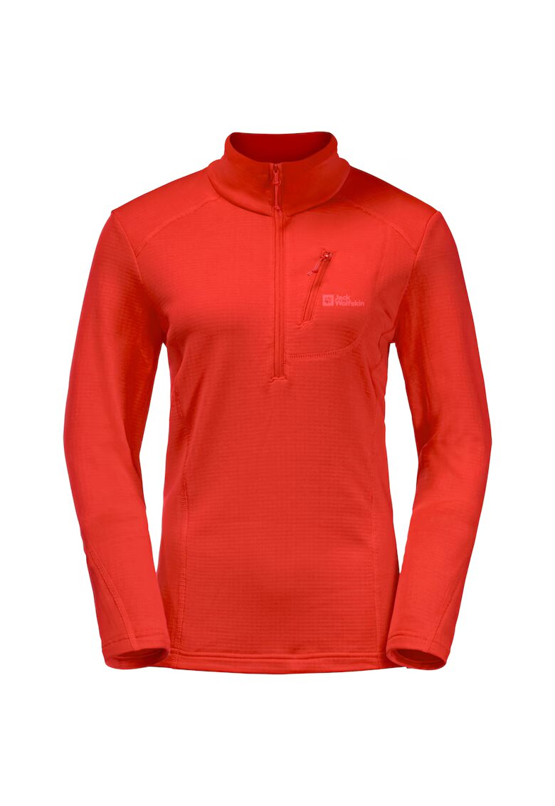 Jack Wolfskin Bluza sport din fleece - Kolbenberg HZ W 1710791 - Portocaliu
