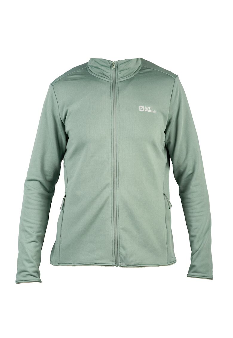 Jack Wolfskin Bluza sport din fleece - Pack and Go FZ W 1710681 - Verde