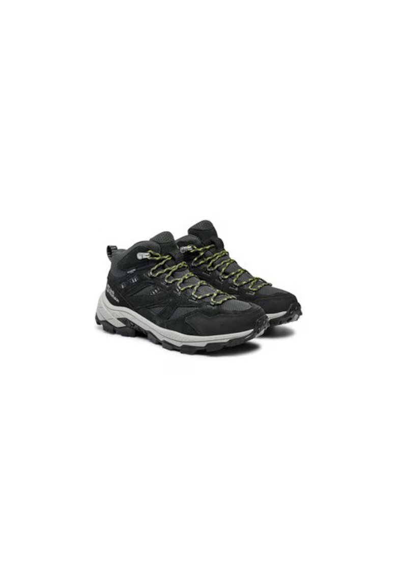 Jack Wolfskin Bocanci trekking barbati 303952433 - Piele ecologica - Negru