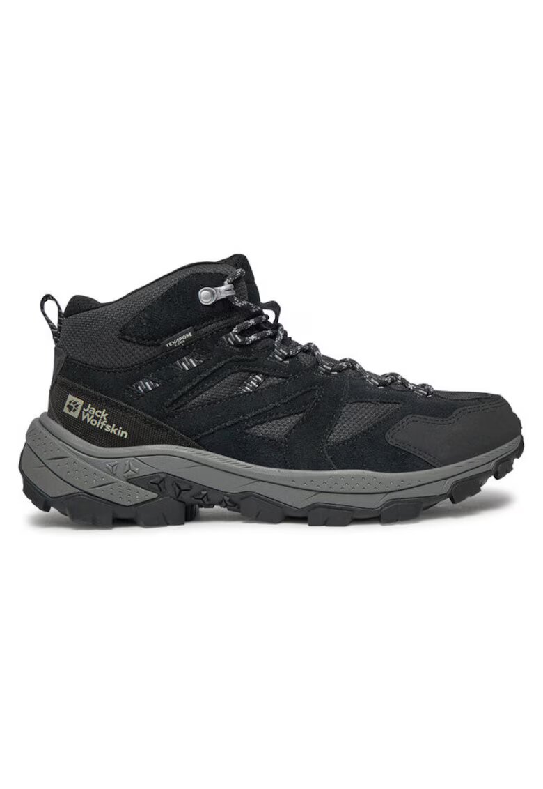Jack Wolfskin Bocanci trekking barbati 303952747 - Piele ecologica - Gri - Gri