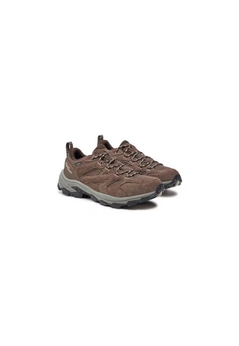 Jack Wolfskin Bocanci trekking barbati 303952778 - Piele ecologica - Maro - Maro
