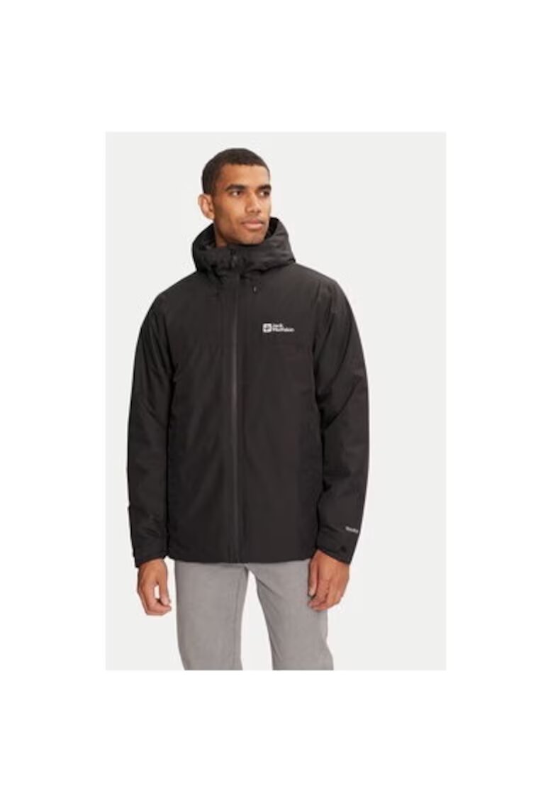 Jack Wolfskin Geaca barbati - 303953362 - Poliester reciclat - Negru - Negru