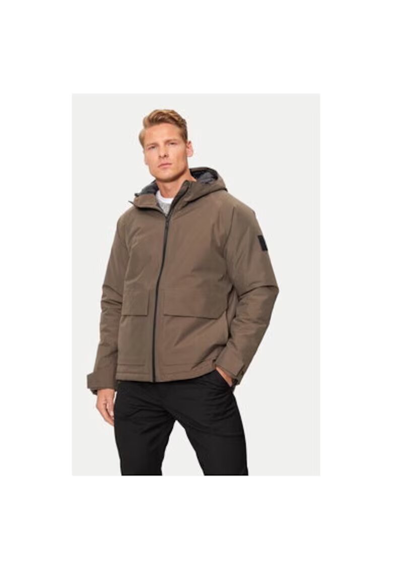Jack Wolfskin Geaca barbati - 303953843 - Poliester - Maro - Maro