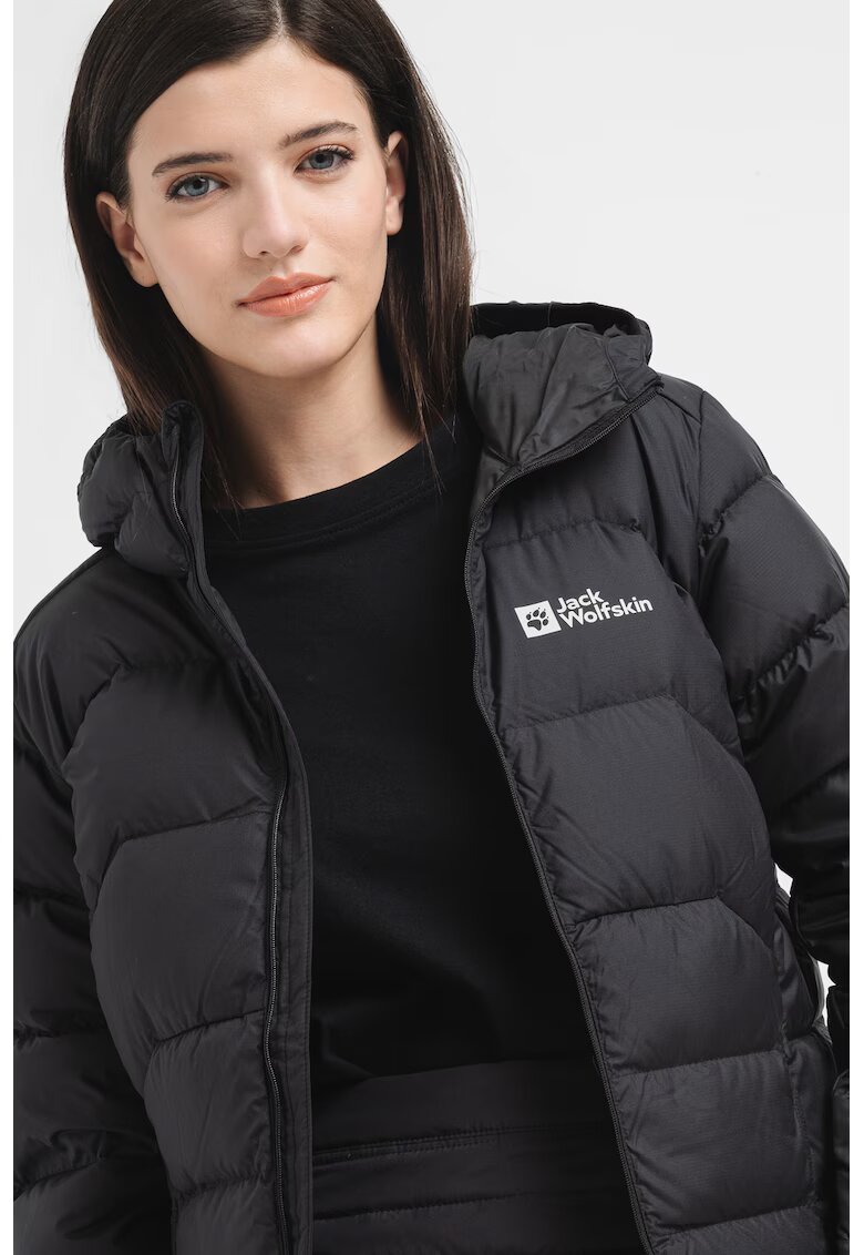 Jack Wolfskin Geaca cu umplutura de puf pentru drumetii Ather - Negru