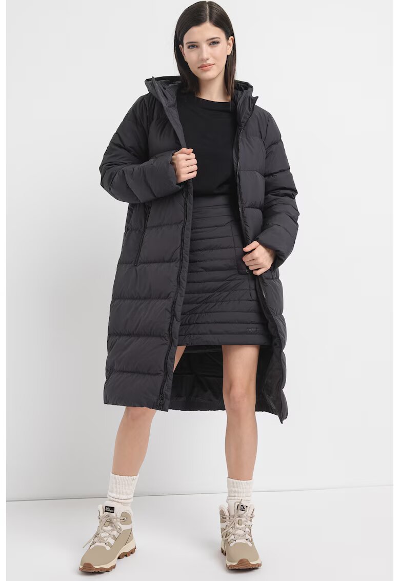 Jack Wolfskin Geaca matlasata cu umplutura de puf si gluga Frozen Palace - Negru stins