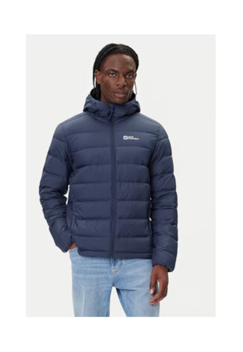 Jack Wolfskin Geaca puf Barbati - Bleumarin - 100% poliester reciclat