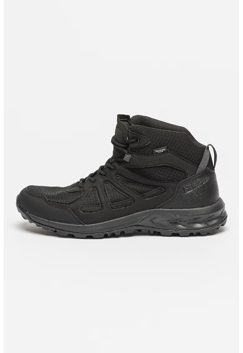 Jack Wolfskin Ghete mid-cut impermeabile pentru drumetii Woodland 2 Texapore - Negru