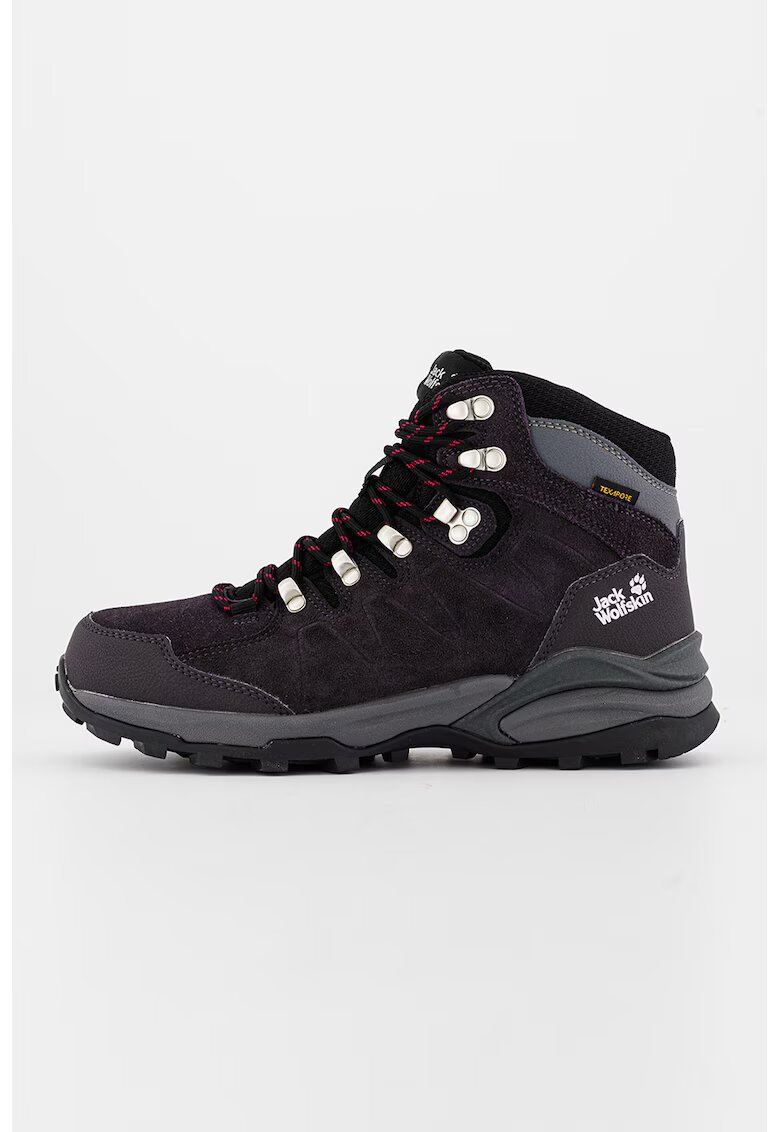 Jack Wolfskin Ghete pentru drumetii Refugio Texapore - Mov inchis/Gri antracit
