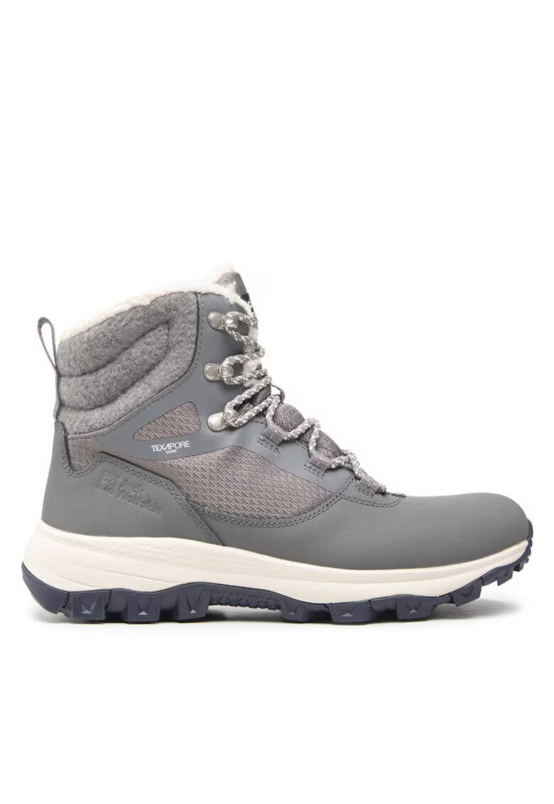 Jack Wolfskin Ghete si bocanci sport dama 301222514 - Piele naturala/Textil - Gri