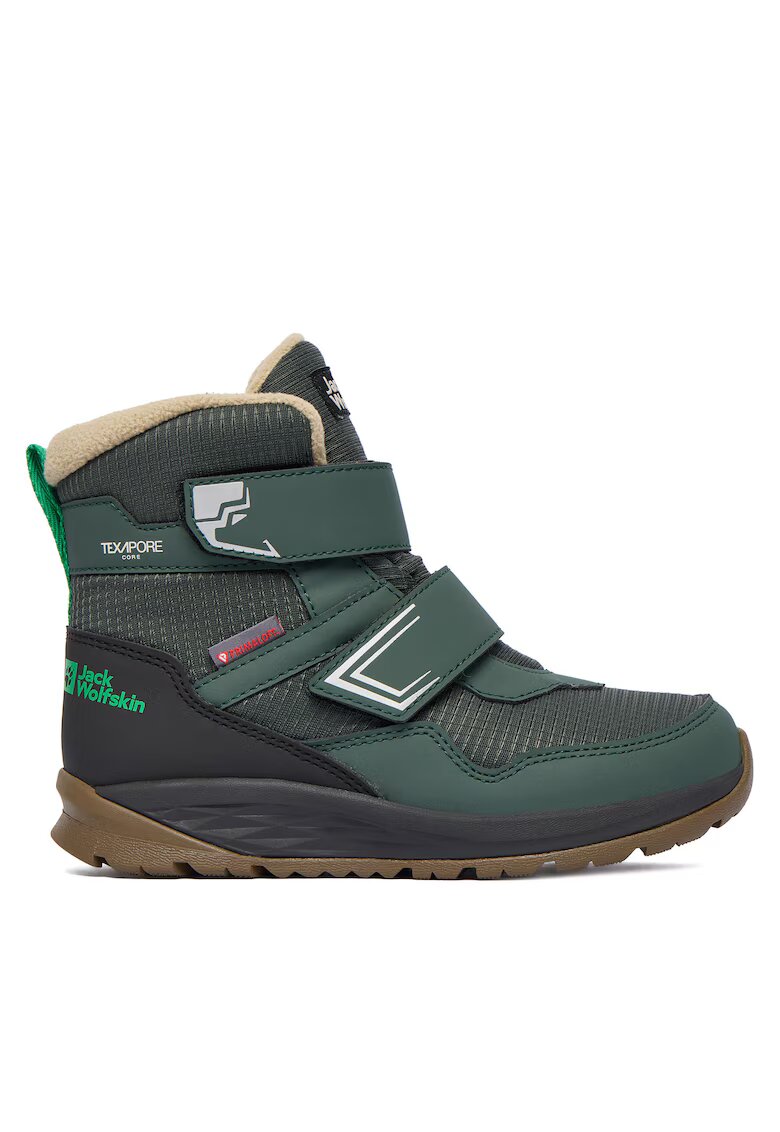 Jack Wolfskin Ghete sport fete - textil - negru/verde -