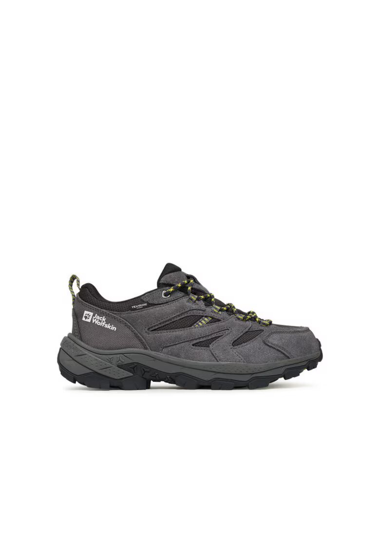 Jack Wolfskin Ghete trekking barbati - piele ecologica - 654548 - Gri