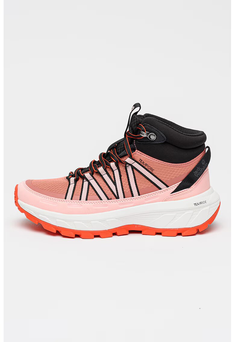 Jack Wolfskin Jack Wolfski - Ghete impermeabile pentru drumetii Wild Hike Texapore - Negru/Roz