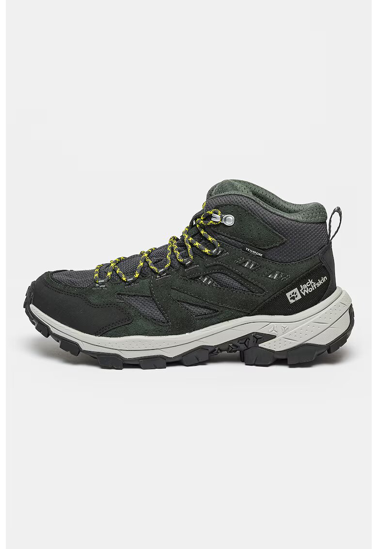 Jack Wolfskin Pantofi cu garnituri de piele intoarsa pentru trekking Vojo Tour Texapore - Gri inchis