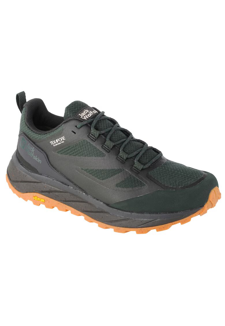 Jack Wolfskin Pantofi de trekking - Terraventure Texapore Low M 4051621-4161 - Verde - Verde