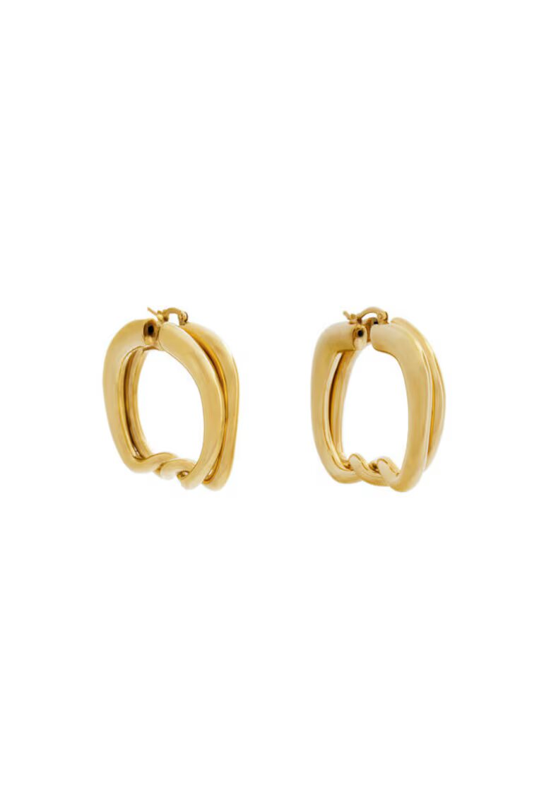 JACQUEMUS Cercei dama - material metal - auriu