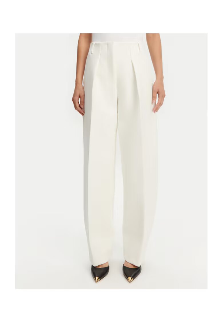 JACQUEMUS Pantaloni dama 24E241PA0791718 - Poliester/Viscoza - Alb - Alb