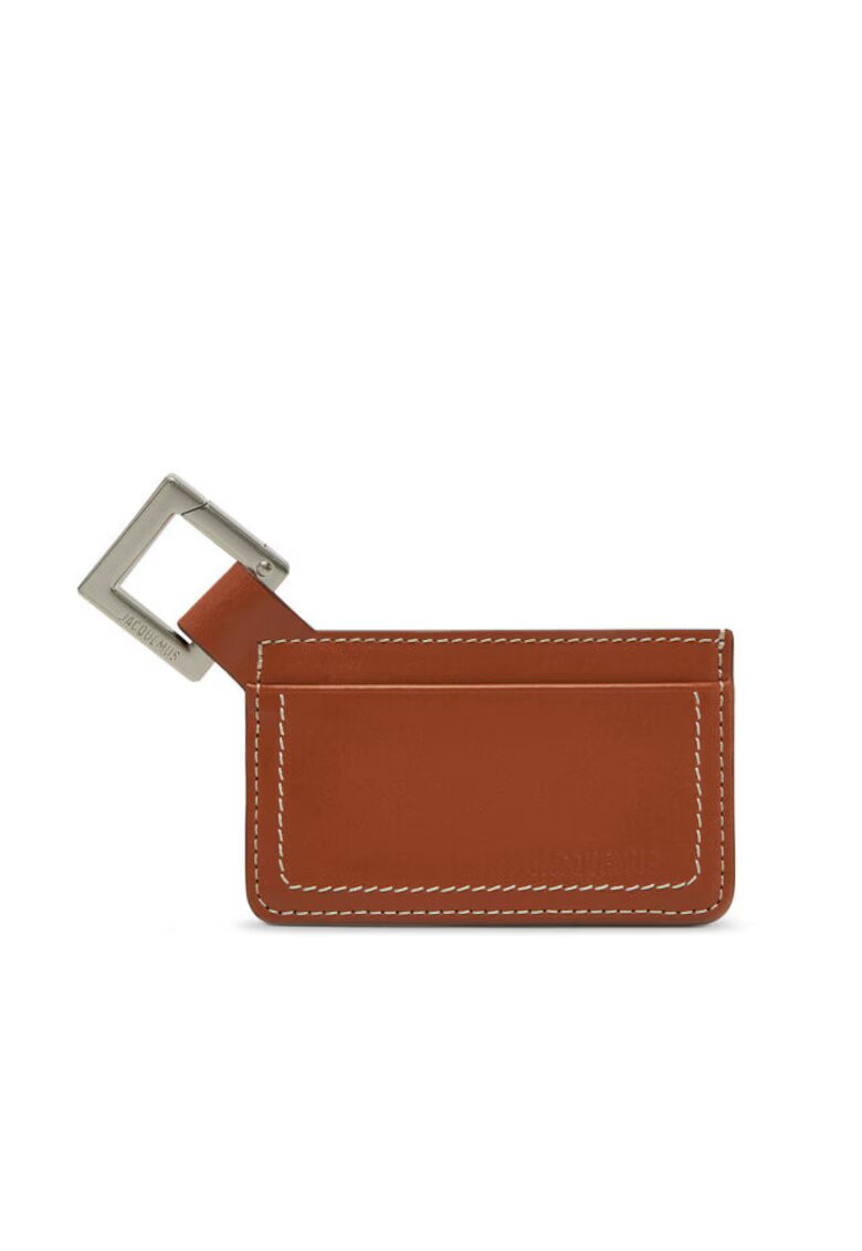 JACQUEMUS Portofel barbati - etui pentru carduri - maro - 10x6 cm