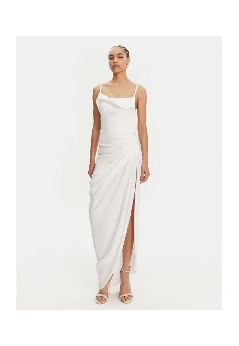 JACQUEMUS Rochie dama 21E243DR0011020 - Viscoza/Poliamida - Alb