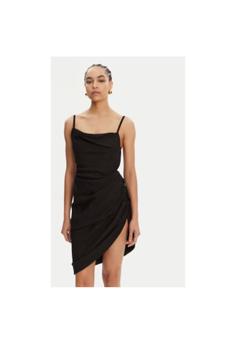 JACQUEMUS Rochie dama 22E243DR1061020 - Viscoza/Poliamida - Negru - Negru
