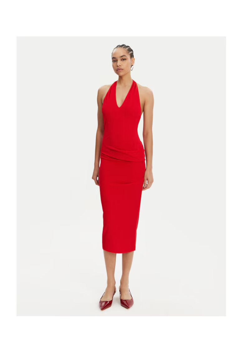 JACQUEMUS Rochie dama 25E251DR2321026 - Viscoza/Poliamida - Rosu - Rosu