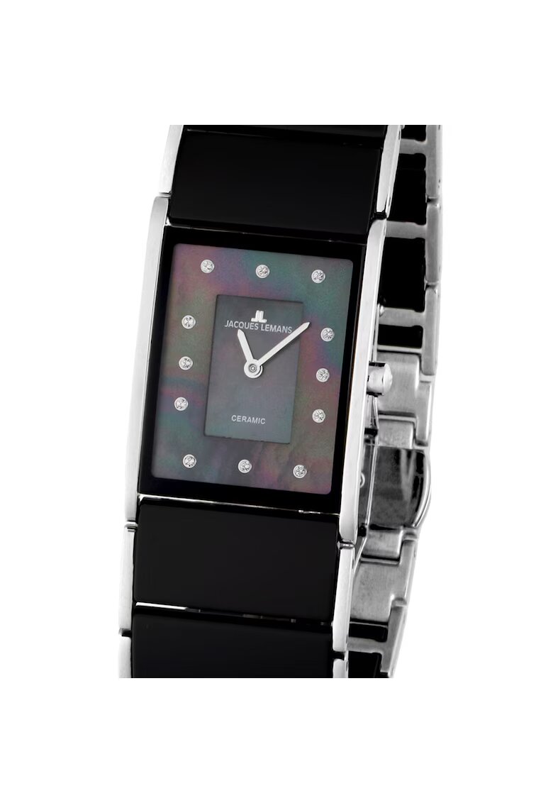 Jacques Lemans 1-1940F Dublin Ceramic ladies 24 x 28 mm