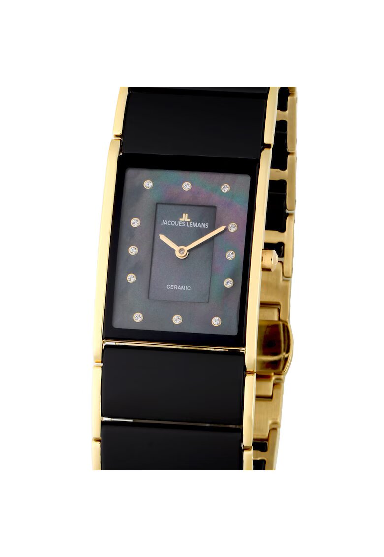 Jacques Lemans 1-1940J Dublin Ceramic ladies 24 x 28 mm