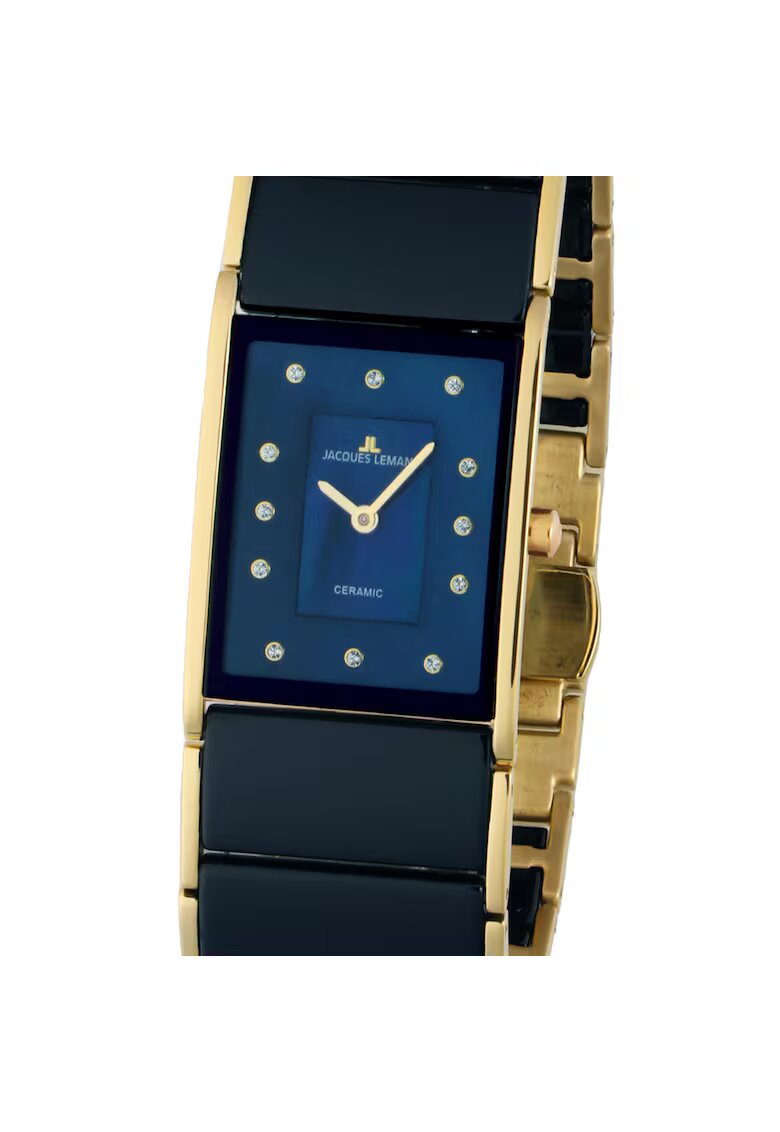 Jacques Lemans 1-1940L Dublin Ceramic ladies 24 x 28 mm
