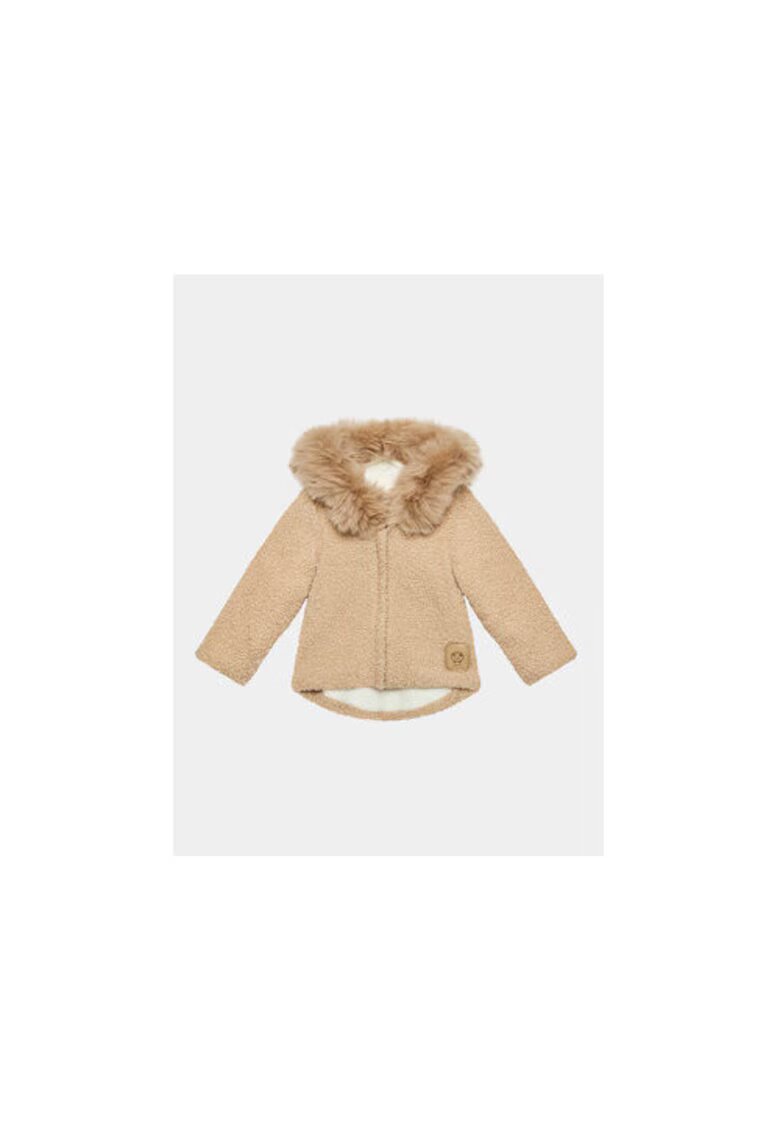 Jamiks Geaca fete - 303279387 - Poliamida/Bumbac - Bej - Bej