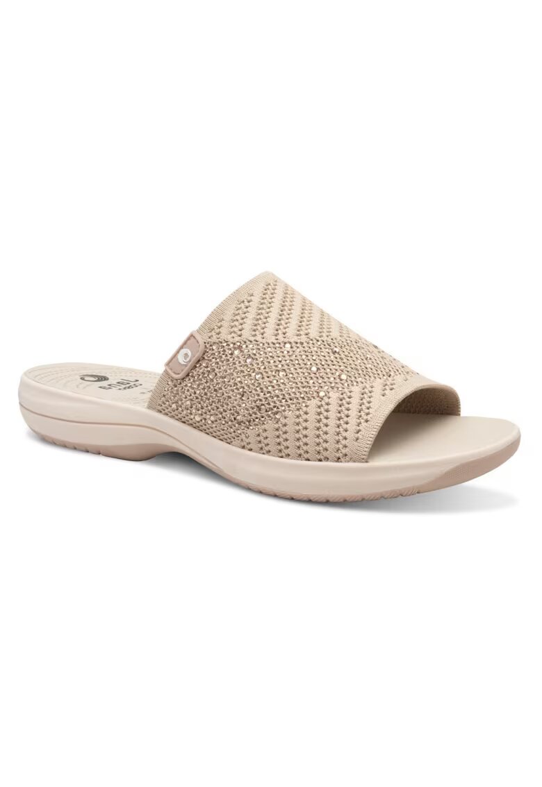 Jana Shoes Jana Papuci de damă de culoare pudrat Jana - cu partea superioară elastică 27262-44-520- 07552