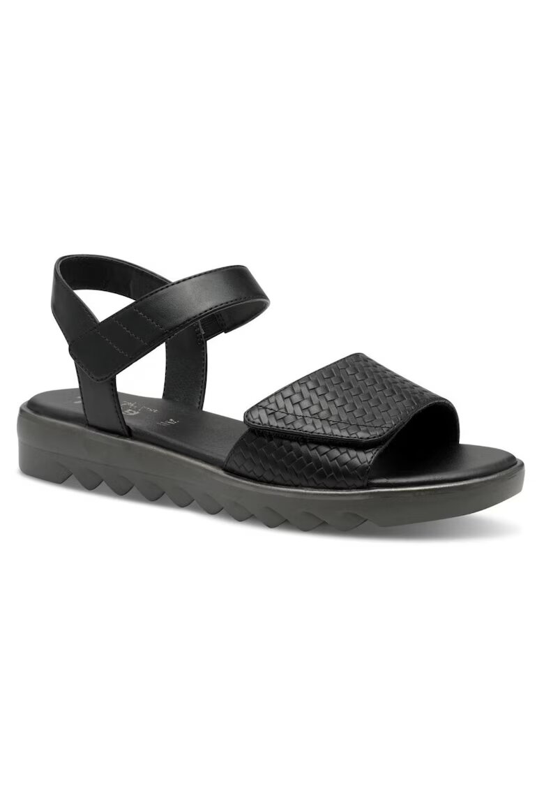 Jana Shoes Jana Sandale negre de damă Jana cu velcro 28265-42-001 07579