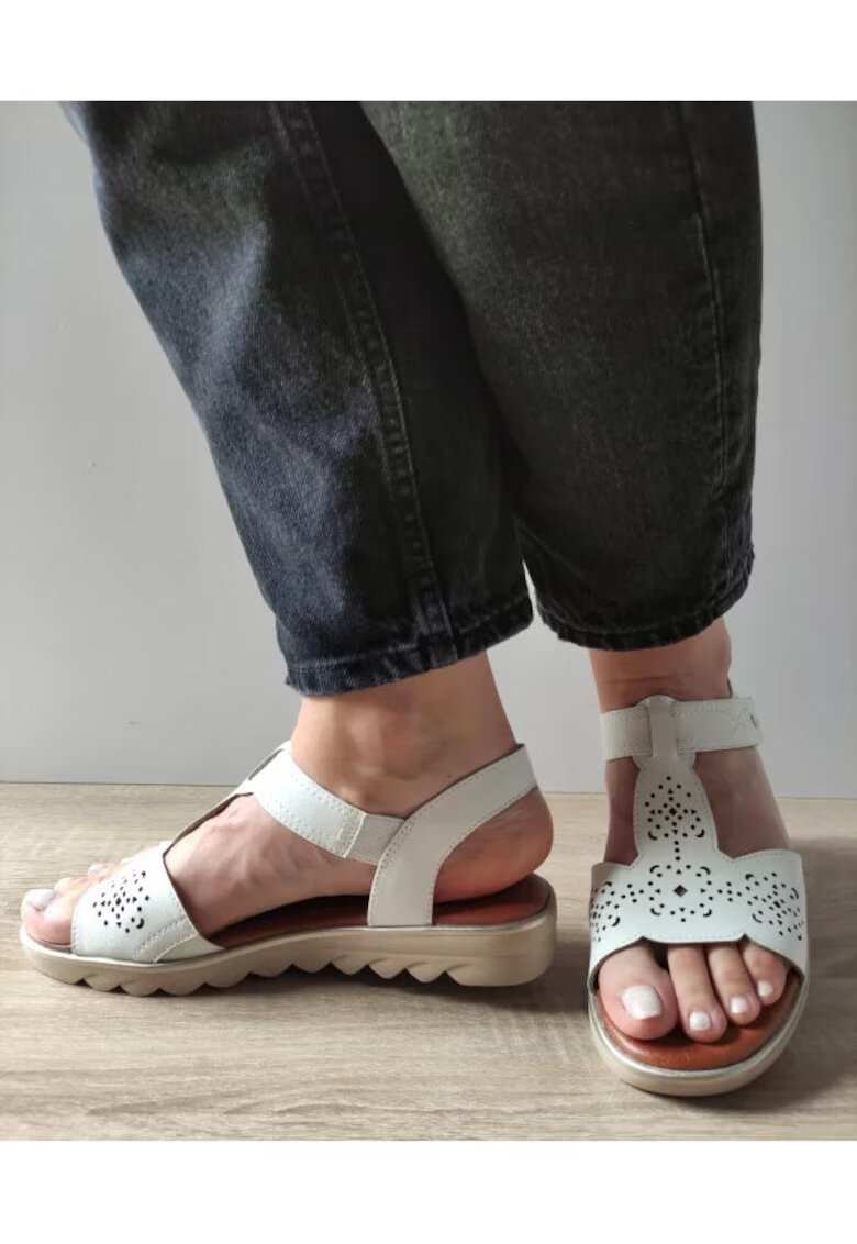 Jana Shoes Sandale Casual Dama Jana 28262-44 Albe - Alb - Alb