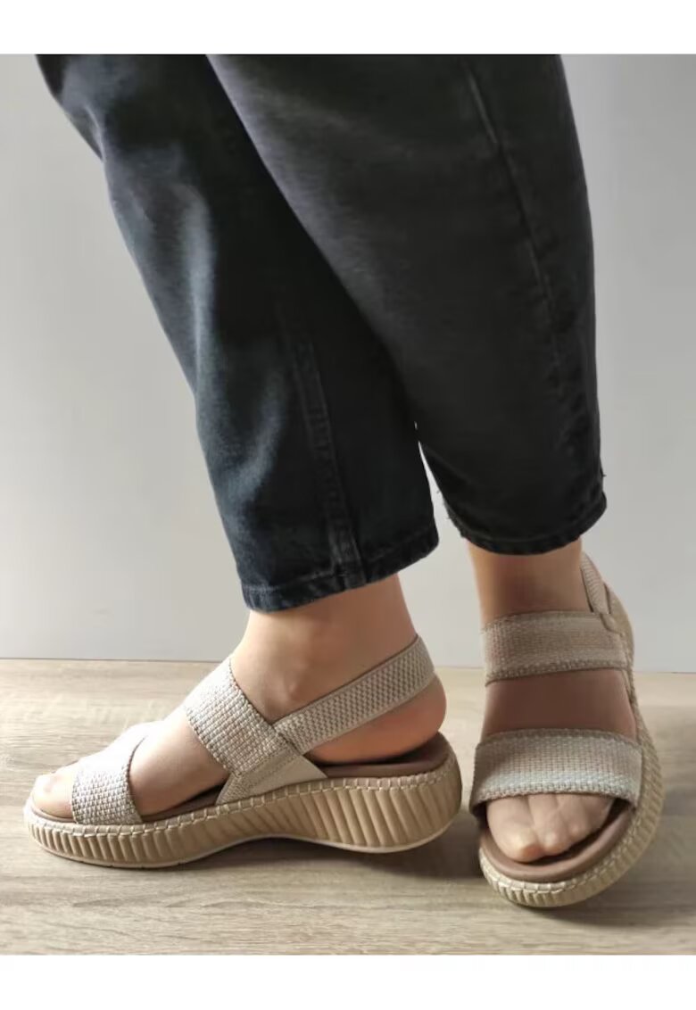 Jana Shoes Sandale Casual Dama Jana 28760-44 Bej - Bej - Bej