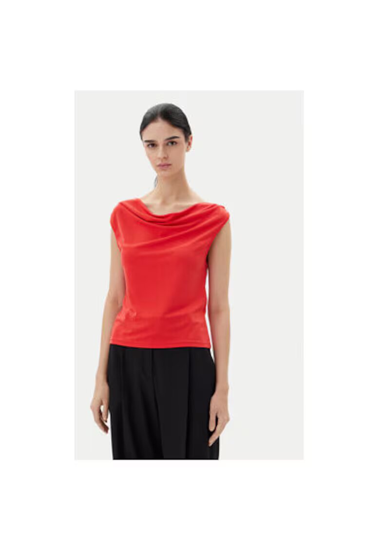 JdY Bluza dama 15351679 - Viscoza/Poliester - Rosu - Rosu