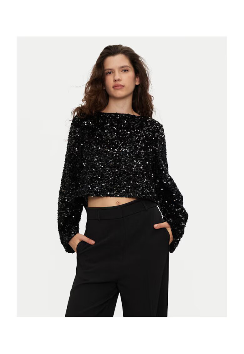 JdY Bluza dama - 304519604 - Poliester - XL INTL - Negru