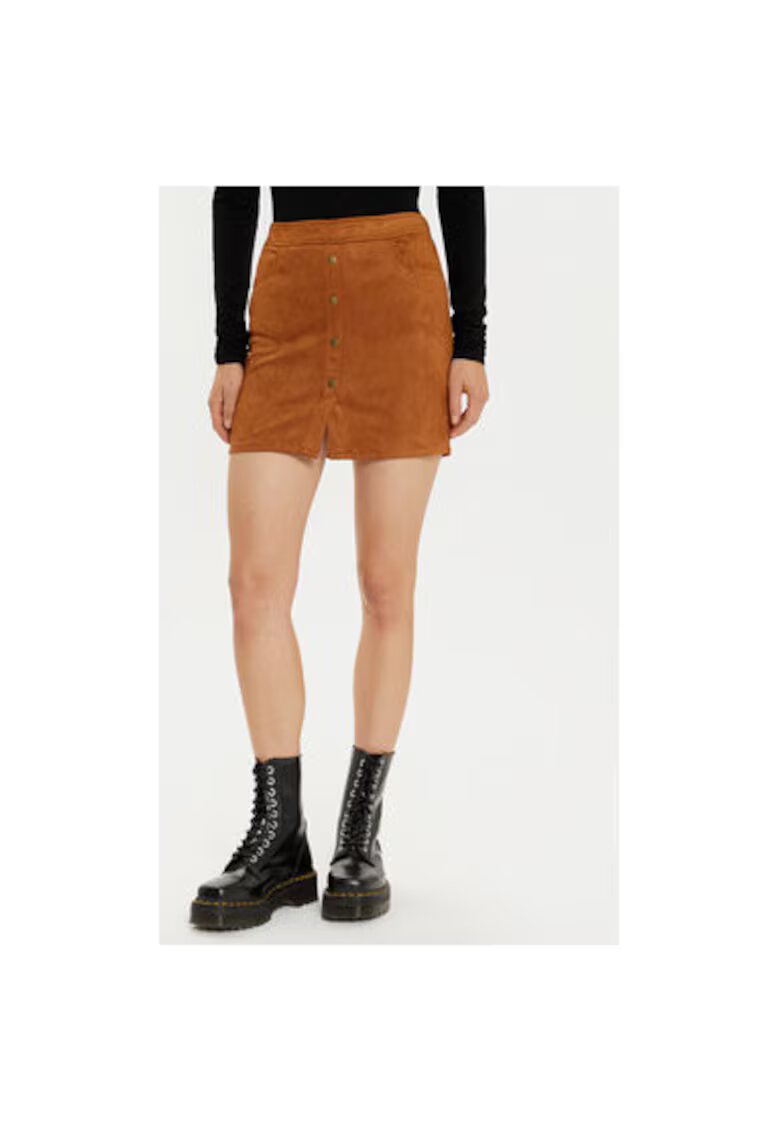 JdY Fusta dama - 304838996 - Piele ecologica - Maro - Maro