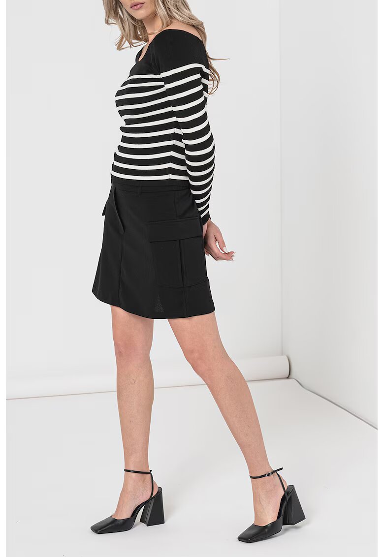 JdY Fusta mini cargo - Negru