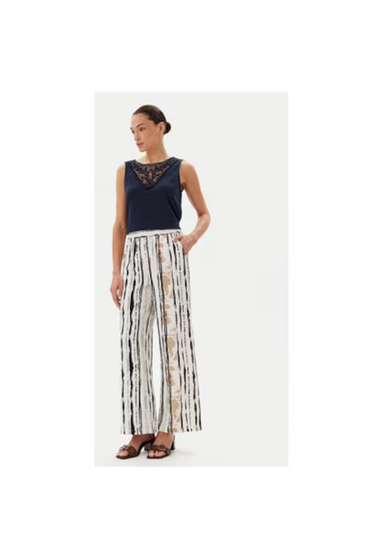 JdY Pantaloni dama 15339132 - Viscoza/Nylon - Alb - Alb
