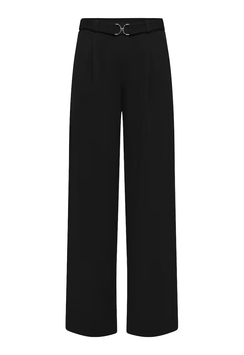 JdY Pantaloni drepti cu talie inalta - Negru